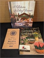 Cooking, Gardening books