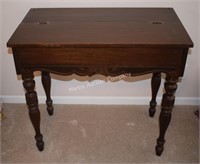 (B1) Antique Writing Desk  w/ Chair - 33x18.5x31"