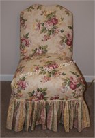 (B1) Antique Sewing Chair w/ Slip Cover