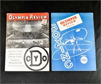 VINTAGE 1940's BOXING & DETROIT OLYMPIA PROGRAMS