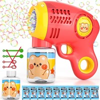 Kids' Bubble Gun with Refills & Light