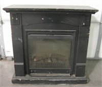 Black Electric Fireplace Works