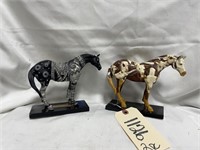 2 Trail of Painted Ponies Statues by Lori Musil