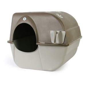 Omega Paw Self-Cleaning Litter Box Pewter