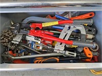 Assorted tools: Bolt cutters, locking clamps, etc