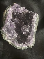 Purple amethyst geode