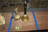 large bell, and tea pot