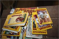 redskins notepads, game day mag.