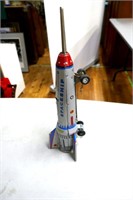 Metal Battery Operated Spaceship 15 1/2"L
