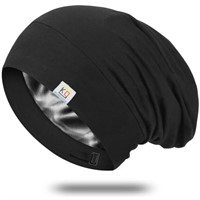 Silk Bonnet Sleep Cap for Women and Men,Soft and C