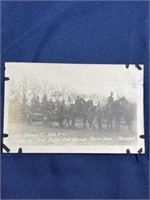 WW1 First prize horse show real photo postcard