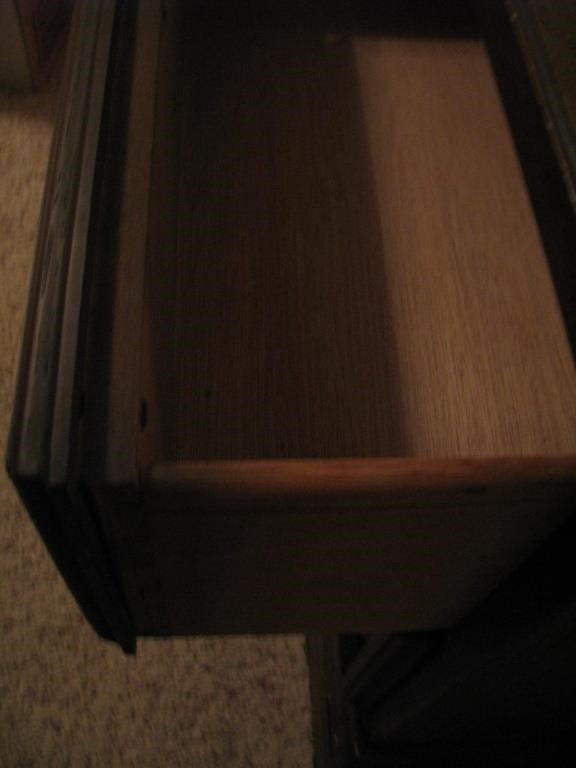 Wooden, mid-century nightstand, matches bed