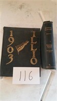 1903 ILLINOIS YEARBOOK & 1903 SURGERY BOOK