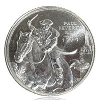 Paul Revere Bullion 0.999% Pure Silver Coin