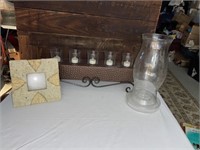 Very Pretty Home Decor Lot Picture Frame / Candles