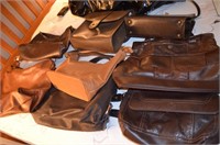 Lot of 8 Leather Purses
