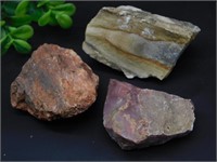 MIXED ROUGH LOT ROCK STONE LAPIDARY SPECIMEN