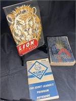 Three (3) Boy Cub Scout Manuals 1940s *Rare*