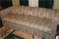 Thomasville sofa 7 feet long, drop leaf end