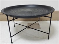 Moroccan Metal Tray Table