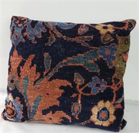 Handmade rug pillow