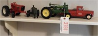 Lot #3761 - (3) Tractor models and (1) Tonka