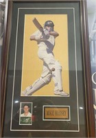 MIKE HUSSEY FRAMED PICTURE AND RICKY PONTING