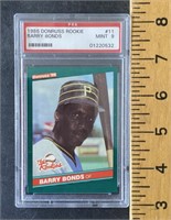 Graded Barry Bonds 1986 Donruss rookie card