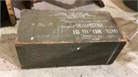 WW II Army records box with pull out wood tray