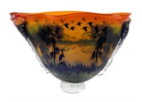 Huge 26" CHUCK BOUX Art Glass Vase