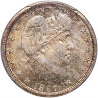 25C 1897-S PCGS MS67 CAC