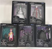 Nightmare Before Christmas action figure lot of 5.