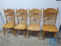 x4 Solid Wood Dining Room Chairs