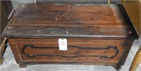 Antique lift top cedar blanket chest 42” x 18"