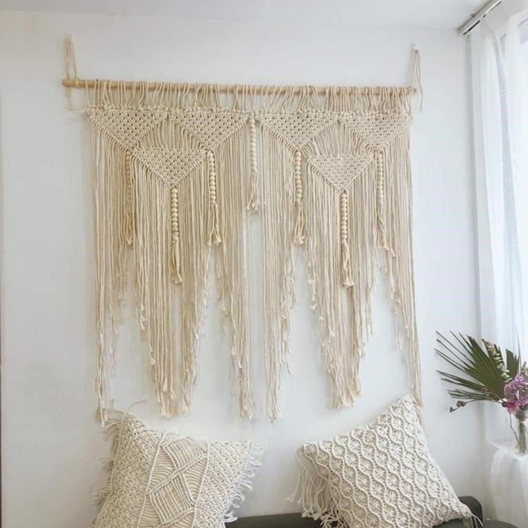 Macrame Wall Hanging Woven Tapestry Wall Art Decor