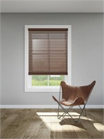 $35  LEVOLOR 2-in Slat 23x64 Cordless Walnut Blind