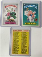 3 1985 Series 1 Garbage Pail Kids Cards Incl. Rare