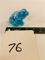 FENTON Hand Painted Glass Frog