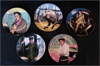 Lot of 5 Elvis Collectible Plates