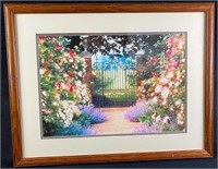 Signed Artist's Proof Rose Garden Gate Print