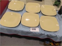 6 Fiesta Square Plates