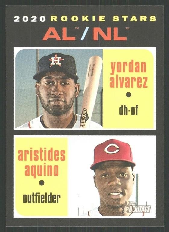 Rookie Card  Yordan Alvarez Aristides Aquino