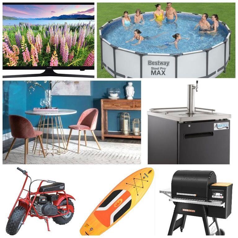 Pioneer Days! Pools BBQ Coins SUP Kayaks TVs & Appliances