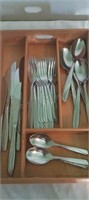 Silco Stainless Cutlery - Service for 6 Inc Wooden