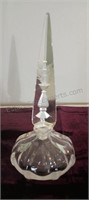 Vintage Cut Glass Art Deco Perfume Bottle