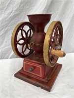 Double wheel coffee grinder in working order