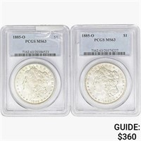 1885-O [2] Morgan Silver Dollar PCGS MS63