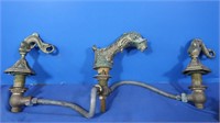 Antique Brass Dragon Faucet Sets