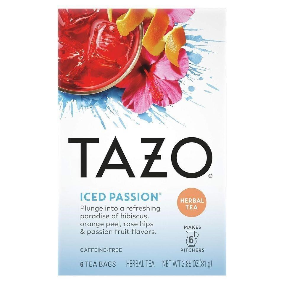 2 PACK TAZO Iced Tea Bags Iced Passion