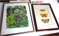 2 items: watercolor on parchment SBD &